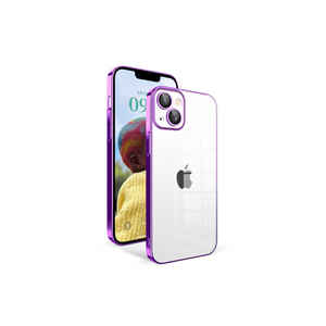 Funda de Silicona Netzy Lila para iPhone 14, 14 Plus, 13 Pro Max, XS - Protección de Cámara de TPU Suave con un Elegante Diseño INS - Product Image 1