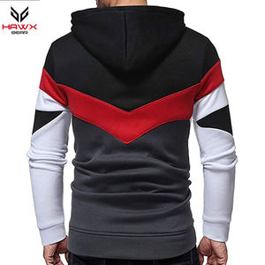 เสื้อฮู้ดมีซิปสำหรับผู้ชายผ้าฝ้ายโพลีเอสเตอร์บุขนแกะมีฮู้ดฤดูหนาวขายดีดีไซน์แบบลายพื้น - Product Image 2