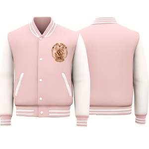 Chaqueta Varsity Personalizada con Bordado Chenille, Cuello Alto, Estilo Universitario, para Unisex - Product Image 1