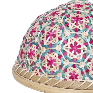 Plateau de stockage des aliments en bambou tissé à la main écologique avec couvercle Motif unique pour une utilisation d'accessoires de cuisine ou de salle de bain - Product Image 6