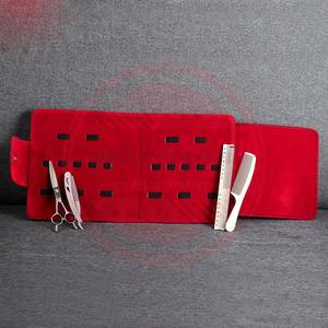 Porte-ciseaux de coiffure étui sac porte-cisailles 10 pièces ciseaux pochette Logo personnalisé - Product Image 2