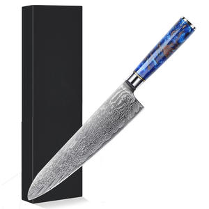 Vente en gros de commandes en vrac personnalisées, service OEM ODM, couteau de cuisine professionnel en acier Damas avec manche pour couteau de chef de cuisine - Product Image 6