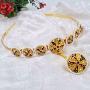 Venta al por mayor de bandas para el pelo, joyería de moda para mujer, boda, fiesta, Festival, hecho a mano, diseñador étnico, proveedor de joyería - Product Image 6