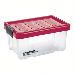 Tontarelli 5Lt PUZZLE <b>BOX</b> Cherry Plastic <b>Storage</b> Container with Targeted Audience High Visibility Product in Category - Product Image 2