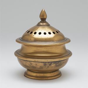 Luxury Handcrafted Brass Incense Burner Set with Modern Art Antique Design Customized Color & Size <b>Smooth</b> Shine Finish - Product Image 3