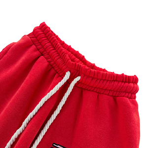 กางเกงวอร์มผู้ชายทรงวินเทจผ้าหนา ฟรีเชอร์เทอร์รี่ ขากว้าง ล้างสีแบบแอซิด ทรงบานหลวม - Product Image 3