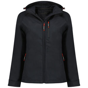 Chaqueta Softshell para Mujer, Ligera, Duradera, con Capucha, Transpirable, Acabado de Nailon, para Senderismo - Product Image 2
