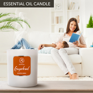 Vela Aromática de Jengibre en Frasco de Vidrio, Regalo de Navidad, Aromaterapia Premium, Vela Festiva - Product Image 4
