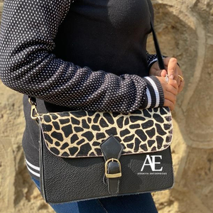 Nuevos bolsos de hombro de cuero de piel con estampado de animales de estilo occidental, bolsos laterales de cuero de piel auténtica de alta calidad - Product Image 1