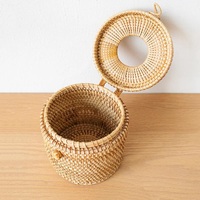 Paniers de rangement en bambou et rotin écologiques de qualité supérieure à prix abordable - Conception flexible, vente en gros de boîtes à mouchoirs et de housses pour papier toilette