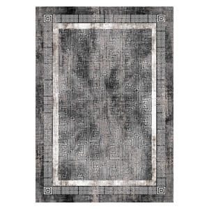 <b>RUGS</b> DEPOT LXDP-0099 Wholesale Charcoal Grey Traditional Anatolian Digital Printed Machine Washable Chenille Area <b>Rug</b> <b>Non</b> <b>Slip</b> - Product Image 1