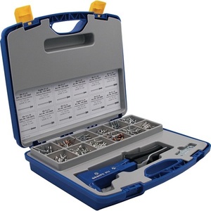 ชุดรีเวทอะลูมิเนียม/เหล็ก GESIPA NTX 942 ชิ้น พร้อมกล่องรีเวทและทองแดง/เหล็ก สำหรับชุดเครื่องมือส่งเสริมการขาย - Product Image 1