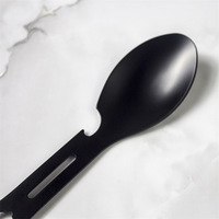 HUAJU INDUSTRIAL Survie Camping Randonnée Bushcraft Carry de tous les jours en acier inoxydable Spork Multitool Cuillère Couteau Fourchette