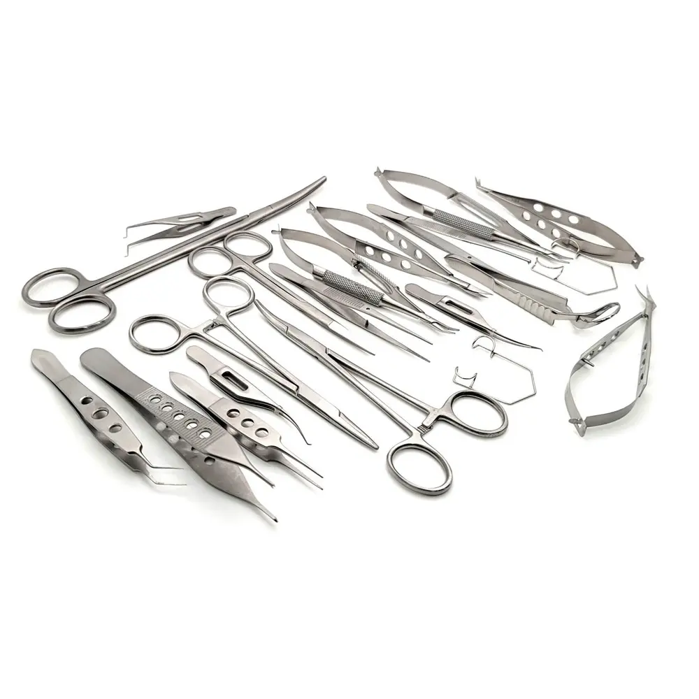 High Quality Ophthalmic Cataract Eye Micro Surgery Surgical Instruments set CE Approved Hospital Suppliers