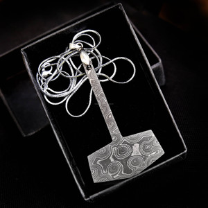 SPOTLESS ENTERPRISES Christian Classic Style Stainless & Damascus Steel Pendants High Quality Solid Color Unisex Jewelry - Product Image 2