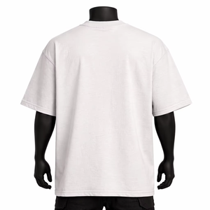 T-shirt pour homme en jersey 100% coton blanc, manches courtes, col rond, coupe classique, décontracté, respirant, imprimé dégradé de couleurs - Product Image 3