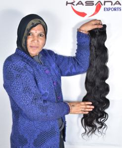 100% fabricado vietnamita Color Natural cabello Remy Color Natural negro mujeres paquete pelucas mujeres negras extensiones de cabello humano - Product Image 4