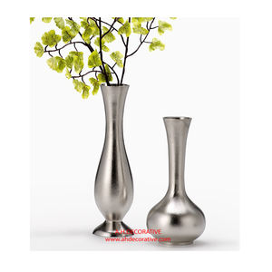 Florero decorativo de plata para sala de estar, florero de mesa de diseño único, florero de mesa moderno de alta calidad - Product Image 3