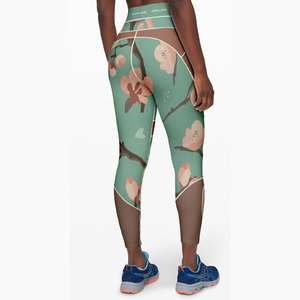 Legging Offre Spéciale femme sur mesure à vendre Legging sur mesure à bon prix Legging de sublimation 100% coton fibre de bambou - Product Image 2
