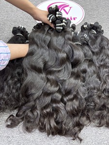 Nueva tendencia suelta onda profunda cabello humano vietnamita Natural crudo sin procesar trama única precio al por mayor - Product Image 5