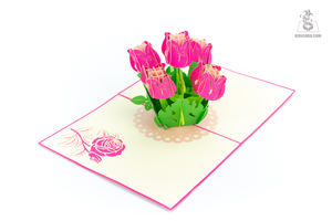 Tarjeta de felicitación 3D hecha a mano a un precio razonable, forma de árbol de flores, artesanía emergente en Material de papel, regalo para ocasiones especiales - Product Image 5