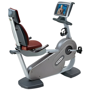 Vélo d'exercice inclinable remis à neuf Excite avec téléviseur, entraînement cardio et d'endurance assis à transmission par courroie pour le fitness en intérieur - Product Image 3