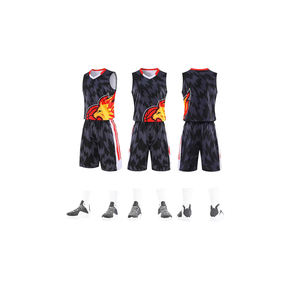 Maillot de basket respirant personnalisé avec logo d'équipe, vêtements de sport en polyester avec impression numérique, ensemble uniforme de haute qualité - Product Image 5