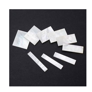 High Gloss Mother of Pearl Shell Rectangles Used in Designer Decor Jewelry and Collector Craft Pieces - Product Image 1