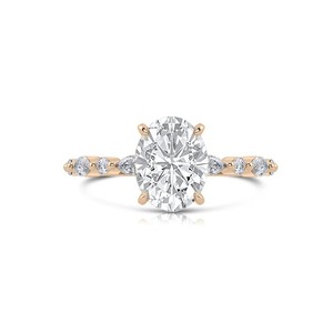 925 Sterling Silver White Oval Shape Lab Grown <b>Diamond</b> Ring Customized Order Making for Jewelry Other <b>Diamond</b> <b>Necklace</b> - Product Image 4