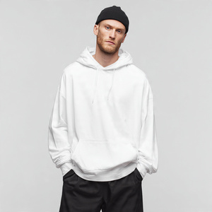 Sweat à capuche oversize pour homme, streetwear d'hiver, épaules tombantes, molleton en coton 500 GSM - Product Image 6