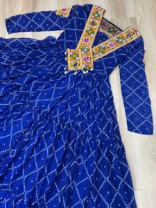 Hermosa colección Navratri Faux Georgette con fabricante de vestidos estampados Bandhani de Surat - Product Image 6