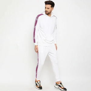 Sudadera unisex con capucha para hombre, conjunto para correr, chándal de lana personalizado liso grueso de invierno - Product Image 3