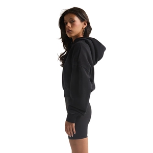 Sweat à capuche surdimensionné personnalisé haut court femmes femmes pull à capuche sweat décontracté hiver tricoté surdimensionné court - Product Image 3