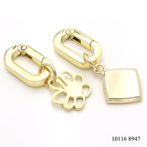 Tùy chỉnh <span class=keywords><strong>Keychain</strong></span> Carabiner tôm hùm Clasp với chia vòng chìa khóa - Product Image 2