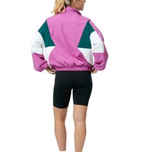 Chaqueta Cortavientos para Mujer, Diseño Color Block Personalizado, Invierno, Resistente al Viento, Fabricación en Fábrica, Venta al Por Mayor - Product Image 2