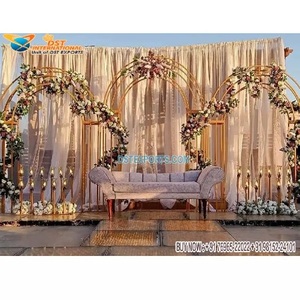 Outdoor Stage Decor Wedding <b>Backdrop</b> Arches Outdoor Lawn Wedding Engagement Decoration Props New Wedding Outdoor Metal <b>Stands</b> - Product Image 1