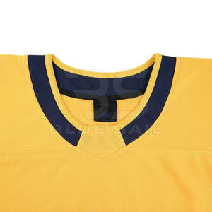 Haut de hockey sur glace professionnel à col rond, tissu léger, vêtements de sport de haute qualité, uniforme de hockey sur glace à col rond - Product Image 3