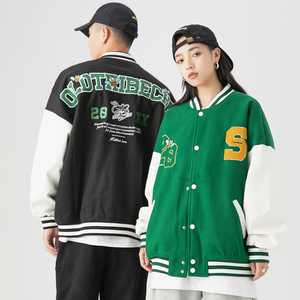 Veste universitaire pour hommes et femmes, veste bomber à lettres, veste bomber vierge, veste de baseball personnalisée - Product Image 4