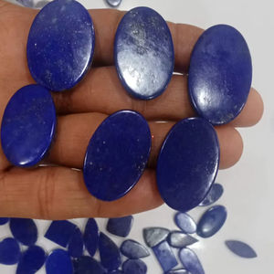 Piedras Preciosas Sueltas de Primera Calidad, Cabujón de Piedra Lunar Melocotón Natural y Lapislázuli Azul para la Fabricación de Joyas - Product Image 5