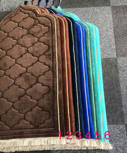 New 2026 High Quality Black Thobe/Thawb Wholesale Gold Silk Cotton Tassel Mosque Praying <b>Mat</b> Nemaz Islamic Muslim <b>Prayer</b> <b>Mat</b> - Product Image 4