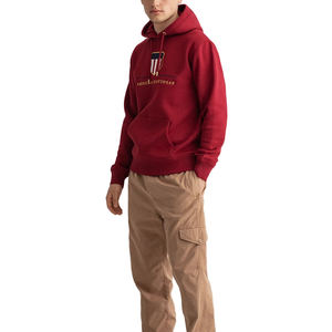 High Quality 100%cotton Long Sleeve Drop Shoulder <b>Hoodie</b> / Wholesale Oversize Winter <b>Thick</b> <b>Men</b> Custom Chenille Embroidery <b>Hoodie</b> - Product Image 3