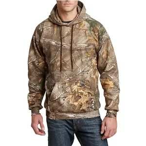 Sudadera con Capucha Personalizada de Camuflaje RealTree Vintage para Hombre, 100% Poliéster, Forro Polar, Bordada, Estampado de Camuflaje para Caza, Invierno, Secado Rápido - Product Image 1