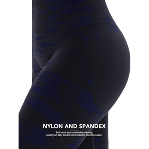 ชุดโยคะของผู้หญิงกางเกงเลกกิ้งผ้ายืดพร้อมโลโก้ขนาดใหญ่พิเศษแบบแห้งเร็วสั่งผลิตได้ตามต้องการ - Product Image 3