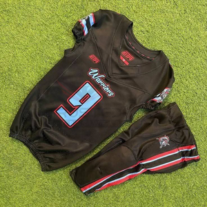 Proveedor Directo de Fábrica, Uniformes de Fútbol Americano Personalizados por Sublimación, Manga Corta, Secado Rápido, Transpirable, Servicio OEM, Logotipo Personalizado - Product Image 4