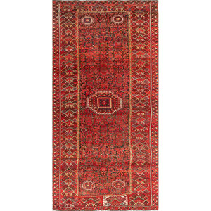 Alfombras de Lana Anudadas a Mano Nuray, Patrón de Medallón Rosa y Morado para Decoración de Sala de Estar, Pasillo, 9x12 Pulgadas-Paem-1106 - Product Image 1