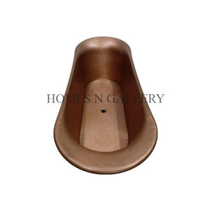 Escurridor de bañeras de hidromasaje independiente muy Popular de cobre de hierro fundido ovalado martillado con acabado de pátina de diseño antiguo para baños - Product Image 6