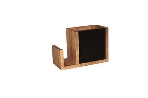 Servilletero Clásico de Madera de Alta Calidad con Panel de Pizarra y Ranura para Cubiertos, Duradero y Ecológico, Organizador de Mesa para Fiestas - Product Image 2