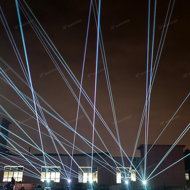 Strong Power 20W 30W 50W 80W Outdoor Green Light RGB Landmark Sky Laser Outdoor Lighting Projector