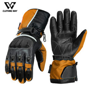 Gants de moto en cuir à doigts pleins, nouveau style, vêtements de course automobile, gants de moto en cuir - Product Image 2
