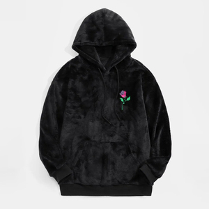 Pull-over à capuche avec logo personnalisé imprimé pour hommes Nouveau produit Prix d'impression en relief polaire d'hiver grande taille - Product Image 1